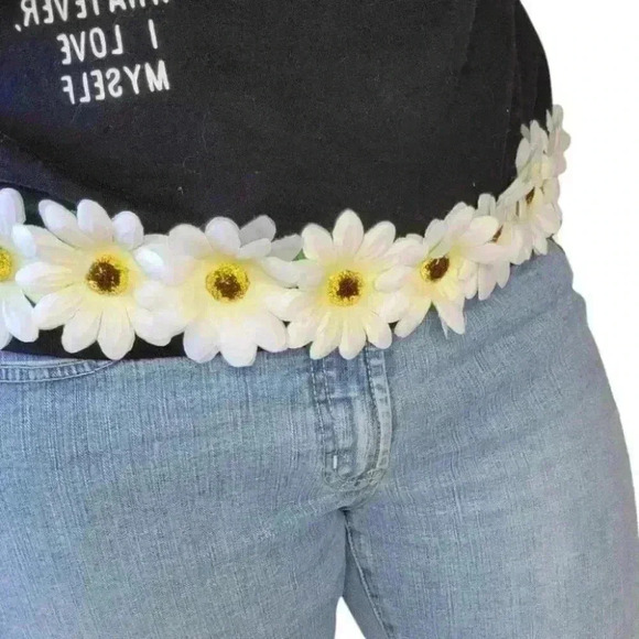 Fun Funky Floral multicolor led light up flower hair halo headband costume - Picture 4 of 9